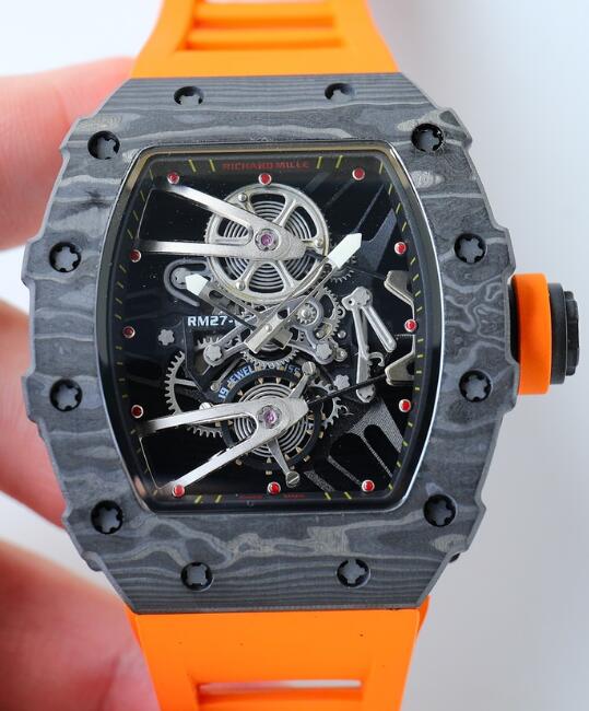 Replica Richard Mille RM 27-02 Tourbillon Rafael Nadal Black Carbon Watch